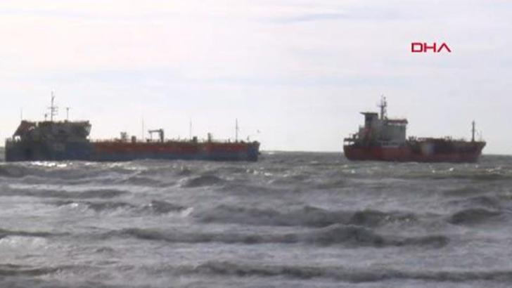 '2 tanker birbirine temas etti, tahlisiye ekibi yönlendirildi'