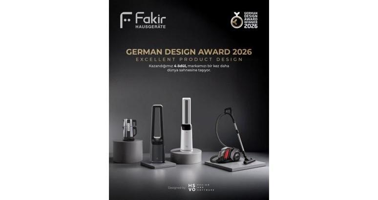 Fakir Hausgeräte, Design Awards 2026’da 4 farklı kategoride ödüle layık görüldü