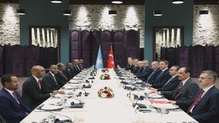 İstanbul - Cumhurbaşkanı Erdoğan, Somali Cumhurbaşkanı Mahmud ile heyetler arası görüşme gerçekleştirdi