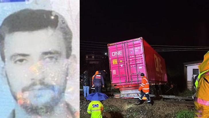 Aydın’da raylara devrilen TIR’ın sürücüsü öldü, tren seferleri aksadı