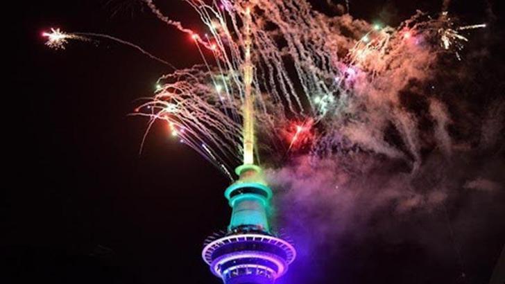 Pasifik'teki ada ülkesi Yeni Zelanda yeni yıla girdi