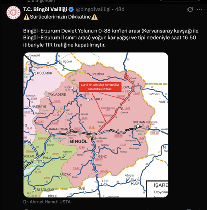 Bingöl'de kar yağışı; 100 köy yolu ulaşıma kapandı (3)