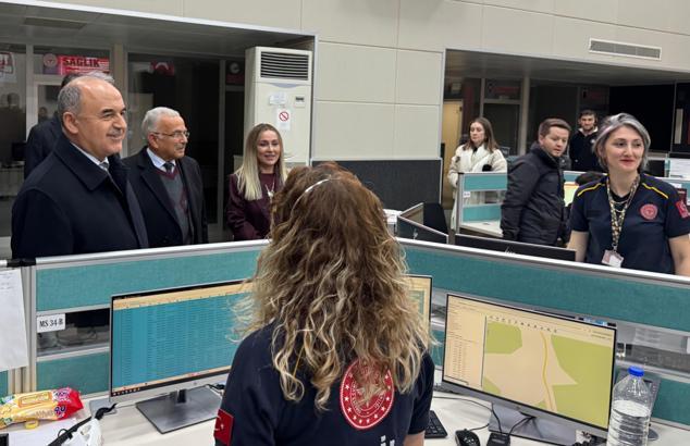 Ordu’da yılbaşı gecesi görevli olan personellerin yeni yılı kutlandı