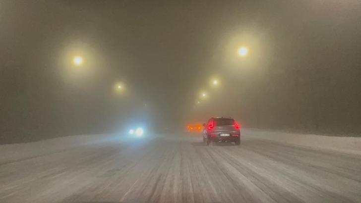 Kayseri-Erciyes yolunda yoğun sis etkili oldu