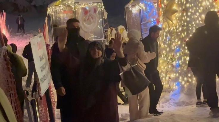 Uludağ'da coşkulu yeni yıl kutlaması (2)