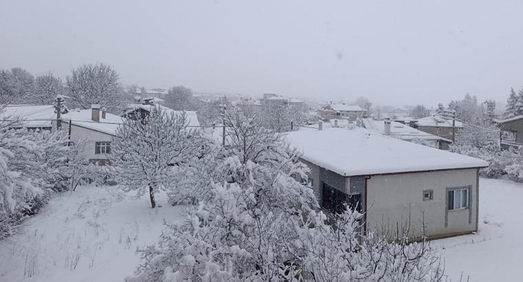 Samsun'da kar yağışı; ulaşım aksadı