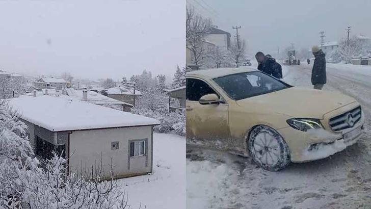 Samsun'da kar yağışı; ulaşım aksadı