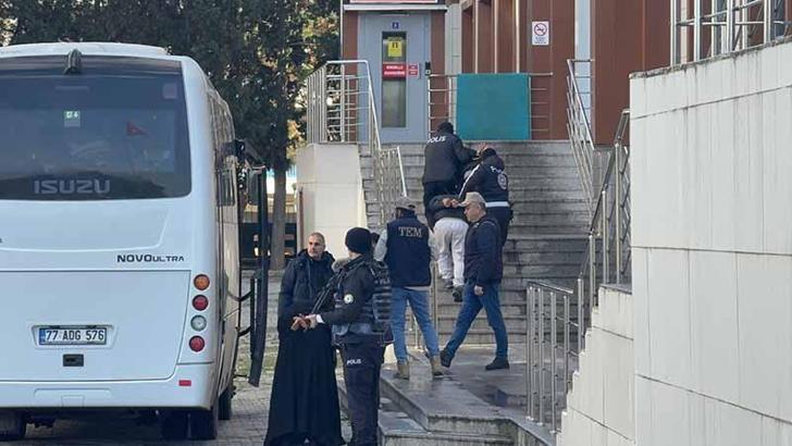 Yalova'da DEAŞ operasyonunda yakalanan 25 şüpheli adliyeye sevk edildi