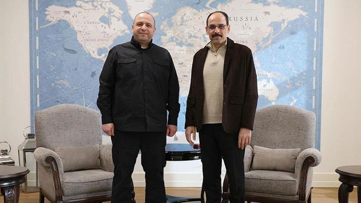 MİT Başkanı Kalın, Ukrayna Milli Güvenlik ve Savunma Konseyi Sekreteri Umerov ile görüştü