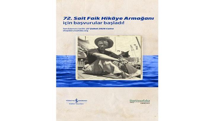 72. Sait Faik Hikaye Armağanı başvuruları başladı