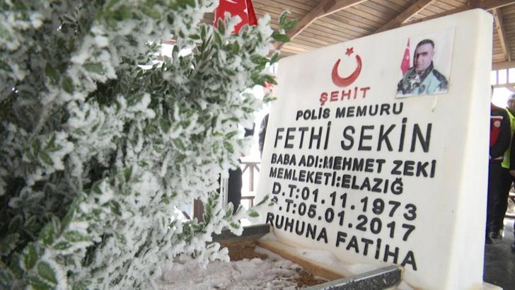 Şehit Fethi Sekin, Elazığ’da kabri başında anıldı