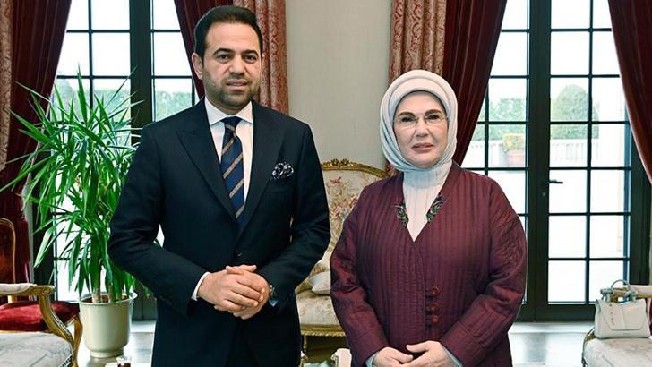 Emine Erdoğan, Müslüman Alimler Konseyi Genel Sekreteri ile bir araya geldi