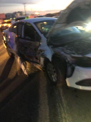 Mardin’de otomobil ile servis minibüsü çarpıştı: 4 yaralı