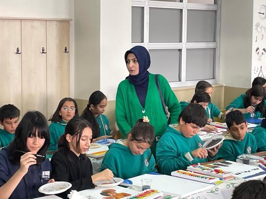 Erzincan’da 100 çocuğu resimle buluşturdu