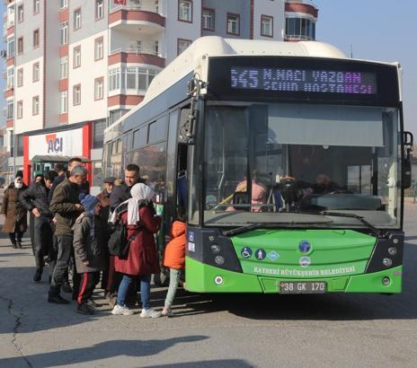 Kayseri’de 2025 yılında 139 milyon kişi, toplu taşımayı kullandı