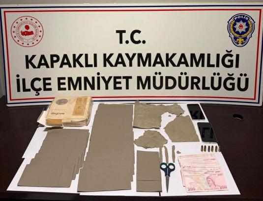 Kapaklı'da uyuşturucu operasyonunda 5 tutuklama