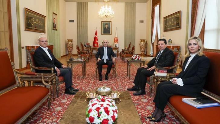 TBMM Başkanı Kurtulmuş, Bingöl ve Özer'i kabul etti