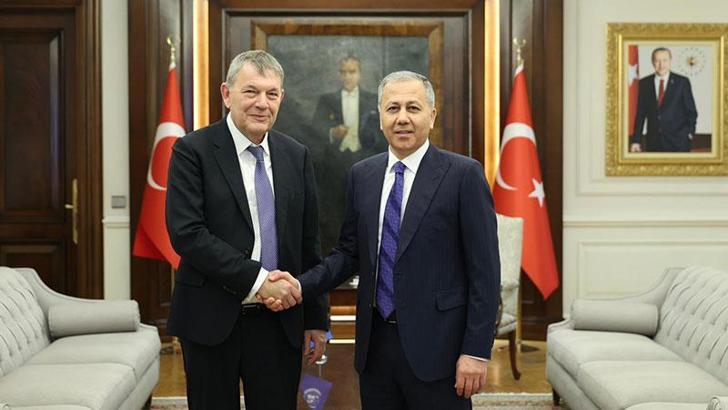 Bakan Yerlikaya, UNRWA Genel Komiseri Lazzarini ile görüştü