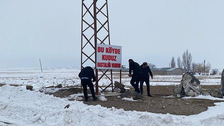 Adilcevaz'da kuduz vakası tespit edilen köy, karantinaya alındı