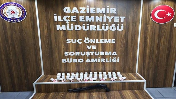 İzmir'de 2 bin 550 sentetik hap ele geçirildi; 1 gözaltı