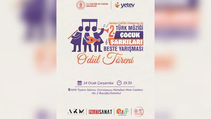 Türk Müziği Çocuk Şarkıları Beste Yarışması sonuçlandı