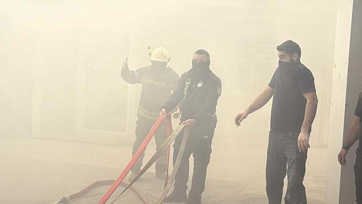 Bodrum'da geri dönüşüm deposunda yangın