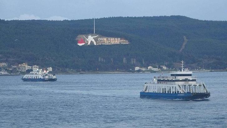 Bozcaada ve Gökçeada’da feribot seferlerine fırtına engeli