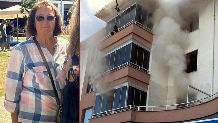 Yangın çıkan evde bıçakla öldürülmüş olarak bulundu