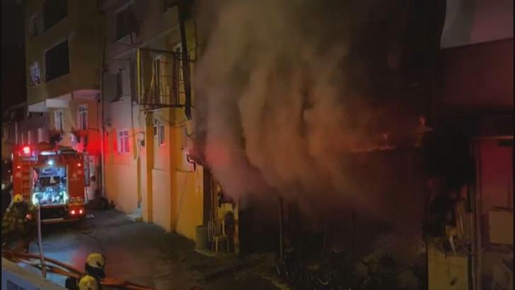 İstanbul - Sarıyer'de iş yerinde yangın -1