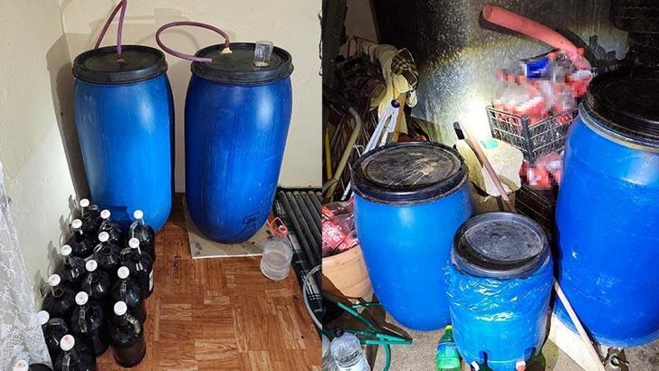 Tekirdağ'da 665 litre sahte içki ele geçirildi