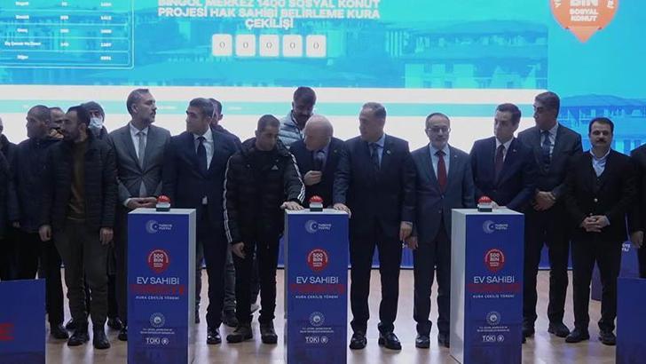 Bingöl'de Yüzyılın Konut Projesi için kuralar çekildi