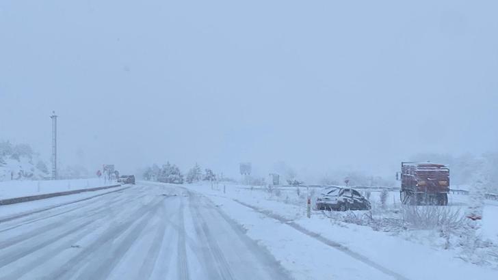 Kütahya’da kar yağışı