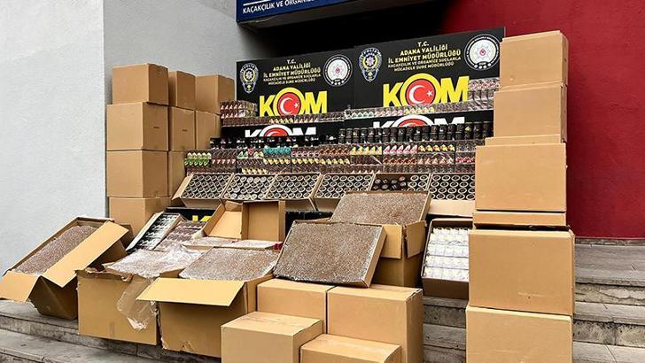 Adana'da kaçak makaron ve tütün operasyonu; 2 tutuklama