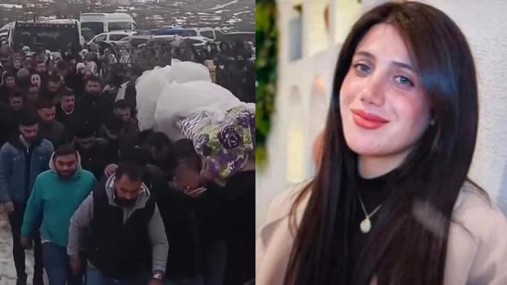 Tabancayla vurulmuş halde bulunan Çiğdem, son yolculuğuna gelinlikle uğurlandı