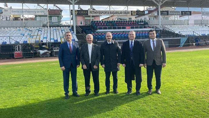 Galatasaray–Fethiyespor maçı öncesi Fethiye Şehir Stadı’nda inceleme