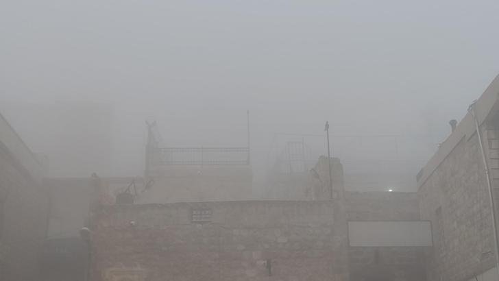 Mardin'de yoğun sis; görüş mesafesi 10 metreye düştü