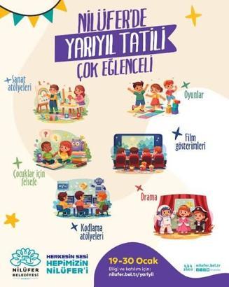 Nilüfer Belediyesi’nden çocuklara yarıyıl tatili hediyesi