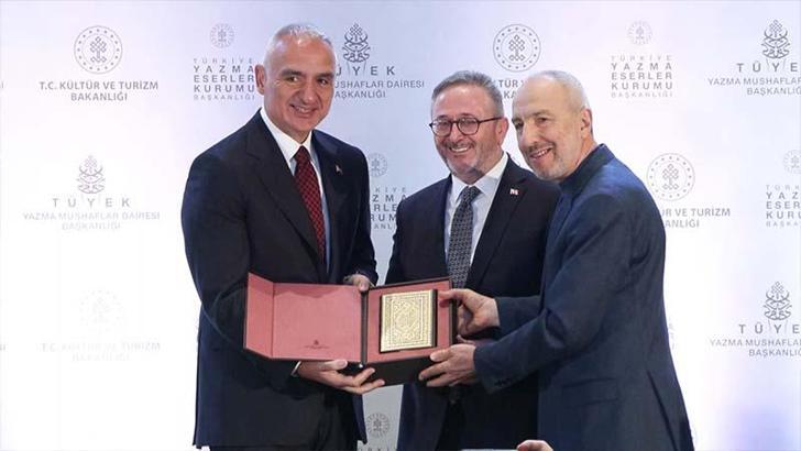 Bakan Ersoy 'Mehmed Şevki Efendi-Mushaf-ı Şerif' kitap tanıtım programına katıldı