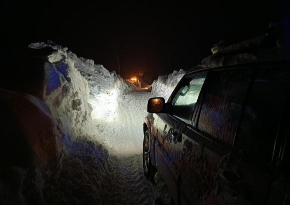 Kapalı yol açıldı, hasta hastaneye nakledildi