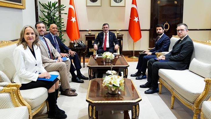 Cumhurbaşkanı Yardımcısı Yılmaz, ABD Büyükelçisi Barrack’ı kabul etti