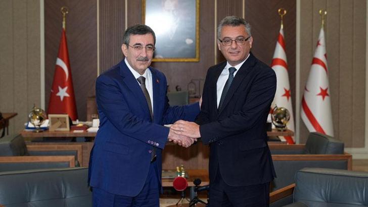 Cumhurbaşkanı Yardımcısı Yılmaz, KKTC Cumhurbaşkanı Erhürman ile görüştü