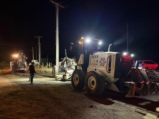 Jeotermal firmaya ait boru hattında buhar sızıntısı