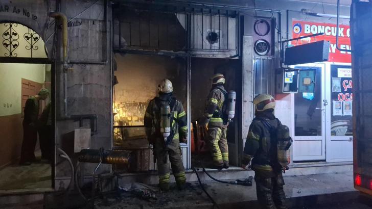 Bursa'da çay ocağında yangın