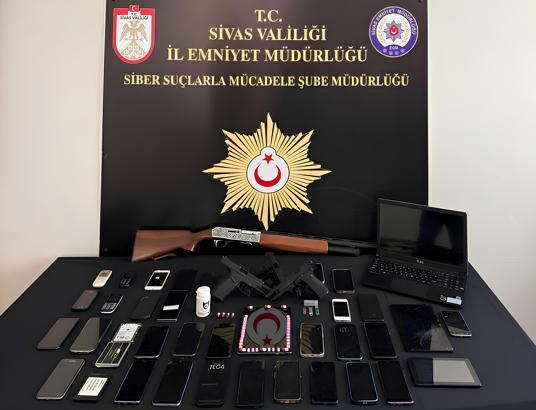 Sivas merkezli 3 ilde nitelikli dolandırıcılık operasyonu; 11 tutuklama