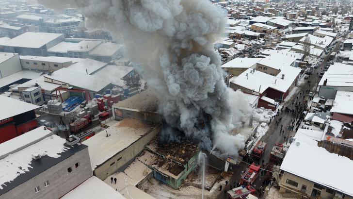 Erzurum'da iş yerinde patlama; yangın çıktı, 2 ölü/Ek fotoğraflar