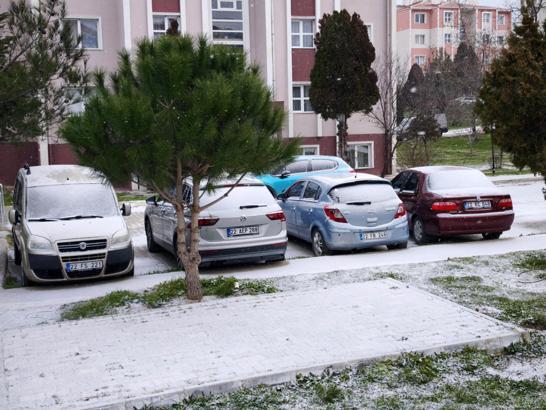 Keşan’da kar yağışı