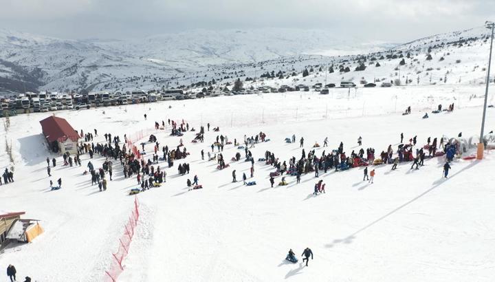 Yıldız Dağı Kayak Merkezi'nde sömestir yoğunluğu