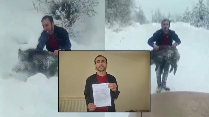 Sinop’ta yavru domuzu elleriyle yakalayan kişinin cezası iptal edildi