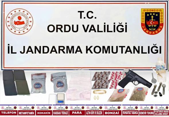 Ordu merkezli 2 ilde uyuşturucu operasyonu