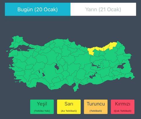 Bakanlıktan 'yoğun kar yağışı' ve 'fırtına' uyarısı